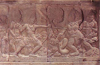 राम-रावण युद्ध का एक दृश्य